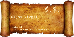 Okjan Virgil névjegykártya
